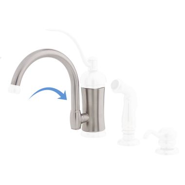 Click here to see Pfister 920-790S Pfister 920-790S Amherst 34 Faucet Spout, Stainless Steel