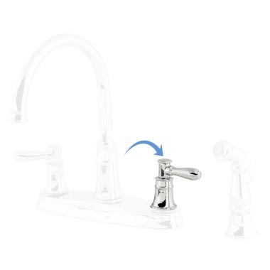 Click here to see Pfister 940-107A Pfister 940-107A Harbor Replacement Handle & Hub Set, Polished Chrome