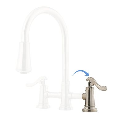 Click here to see Pfister 940-972J Pfister 940-972J Ashfield 531 Endbody Right Handle, PVD Brushed Nickel