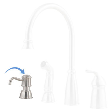 Click here to see Pfister 960-612S Pfister 960-612S Avalon 26 Soap/Lotion Dispenser Kit, Stainless Steel