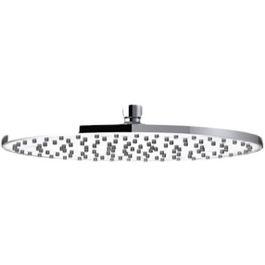 Click here to see Symmons 402SH1 Symmons 12in Round Single-Mode Rain Shower Head, Metal Construction, 2.5 GPM, Polished Chrome - 402SH1