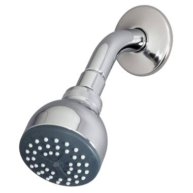 Click here to see Symmons 4-141 Symmons Euro-Flo Single-Mode Self-Cleaning Shower Head with Full Drenching Spray, WaterSense, Round, 2.0 GPM, Polished Chrome - 4-141