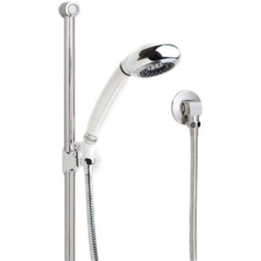 Click here to see Symmons FSB-STN Symmons Single-Function Hand Shower Bar Unit with 30in Vertical Bar and 60in Flexible Metal Hose, 2.0 GPM, Satin Nickel - FSB-STN