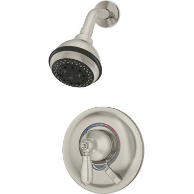 Click here to see Symmons S-4701-STN Symmons Allura 3-Mode Shower Faucet with Metal Lever Handle and Integral Volume Control, Temptrol Pressure Balance Valve, 2 GPM, Satin Nickel - S-4701-STN