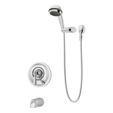 Click here to see Symmons S-4704 Symmons S-4704 Chrome Allura Series Tub/Hand Shower System