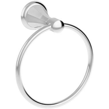 Click here to see Symmons 453TR-STN Symmons Canterbury Series Round Wall Mounted Towel Ring, Metal Constructed, Satin Nickel - 453TR