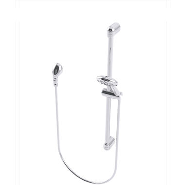 Click here to see Symmons 442HSB-LHS Symmons Canterbury 30in Slide Bar, 60in Hose, Wall Supply and Flange for Handshower, Chrome - 442HSB-LHS