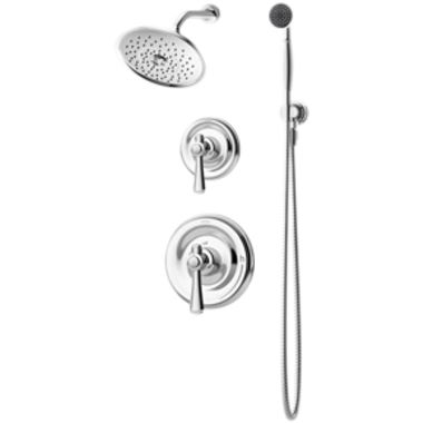 Click here to see Symmons 5405-STN Symmons Degas Series Shower/Hand Shower System with Temptrol Pressure-Balancing Mixing Valve, ADA-Compliant, 2.5 GPM, Satin Nickel - 5405-STN