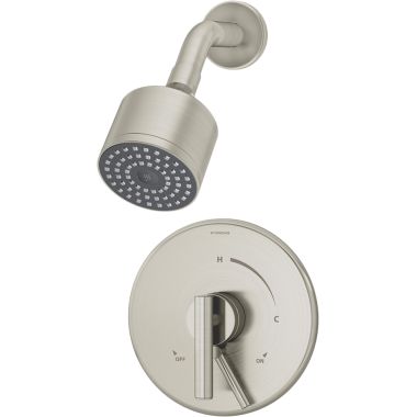Click here to see Symmons 3501-CYL-TRM Symmons Dia Shower Faucet, Pressure Balance Valve, Metal Lever Handle, 2.5 GPM, Chrome - 3501-CYL