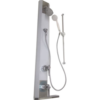 Click here to see Symmons 1-801S-458-FSB Symmons 1-801S-458-FSB Chrome Hydapipe Series 800 Series Exposed Shower Unit