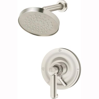 Click here to see Symmons S-5301-STN-TRM Symmons Museo Single-Function Shower Faucet, Trim Only, Metal Lever Handle with Integral Volume Control, 2 GPM, Satin Nickel - S-5301-STN-TRM