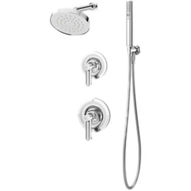 Click here to see Symmons 5305-STN Symmons Museo Series Shower/Hand Shower System with Temptrol Pressure-Balancing Mixing Valve, ADA-Compliant, 2.5 GPM, Satin Nickel - 5305-STN