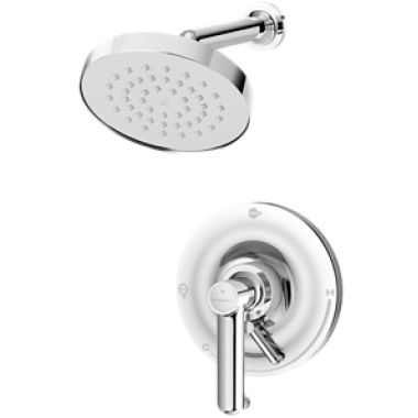 Click here to see Symmons S-5301-TRM Symmons Museo Single-Function Shower Faucet, Trim Only, Metal Lever Handle with Integral Volume Control, 2 GPM, Polished Chrome - S-5301-TRM