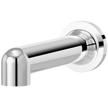 Click here to see Symmons 532TS-BLK Symmons Museo 7-1/8-inch Wall Mounted Polished Graphite Non-Diverter Tub Spout, 1/2-14-inch Connection Size, NPT, Metal - 532TS-BLK