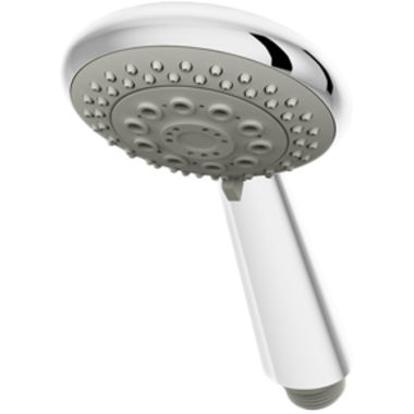 Click here to see Symmons 412W-STN Symmons Naru 3in Three-Mode Hand Shower Wand, Round, 2.5 GPM, Satin Nickel - 412W-STN