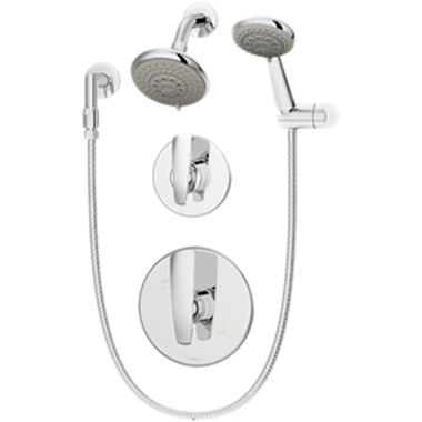 Click here to see Symmons 4105-PNL Symmons Naru Series Shower/Hand Shower System with Temptrol Pressure-Balancing Mixing Valve, ADA-Compliant, 2.5 GPM, Polished Nickel - 4105-PNL