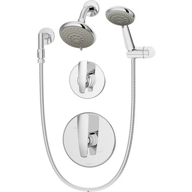 Click here to see Symmons 4105-STN-TRM Symmons Naru Series Shower Only Trim with 3-Mode Hand Shower, Lever Handle, ADA-Compliant, 2.5 GPM, Satin Nickel - 4105-STN-TRM