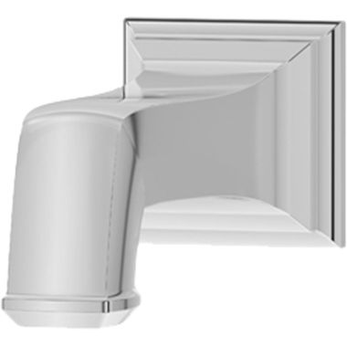 Click here to see Symmons 422TS-STN Symmons Oxford 5-7/8-inch Wall Mounted Satin Nickel Non-Diverter Tub Spout, Metal Construction 1/2-14-inch Connection Size - 422TS-STN