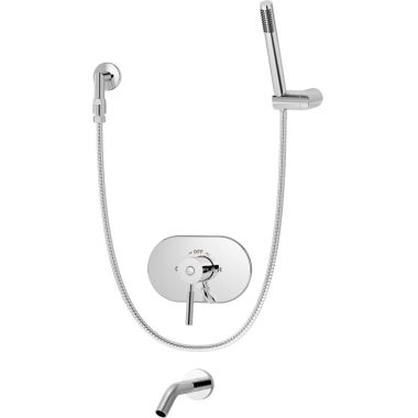Click here to see Symmons S-4304 Symmons S-4304 Chrome Sereno Series Tub/Hand Shower System