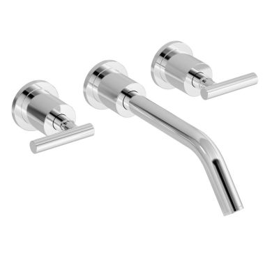 Click here to see Symmons SWM-4310 Symmons Sereno Two-Handle Wall-Mount Widespread Lavatory Faucet with Pop-Up Drain Assembly, 2.2 GPM, Chrome - SWM-4310