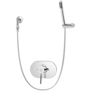 Click here to see Symmons 4303-TRM Symmons Sereno Hand Shower System, Trim Only, 60in Flexible Metal Hose, Metal Lever Handle, 2 GPM, Chrome - 4303-TRM