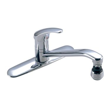 Click here to see Symmons S-23-1 Symmons S-23-1 Chrome Symmetrix Series Single Handle Kitchen Faucet