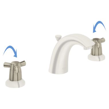 Click here to see Grohe 18084EN0 Grohe 18084EN0 Arden Cross Handles, Brushed Nickel