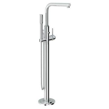 Click here to see Grohe 32227002 Grohe Atrio Single-Handle Floor-Mount Tub Faucet with Hand Shower, 1-Hole, Metal Lever Handle, Chrome - 32227002