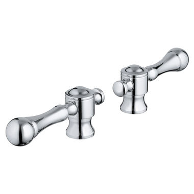 Click here to see Grohe 18244000 Grohe 18244000 StarLight Chrome Bridgeford Lever Handles