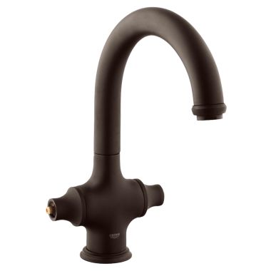 Click here to see Grohe 31055ZB0 Grohe 31055ZB0 Bridgeford High Profile Dual Handle Bar Faucet In Oil Rubbed Bronze