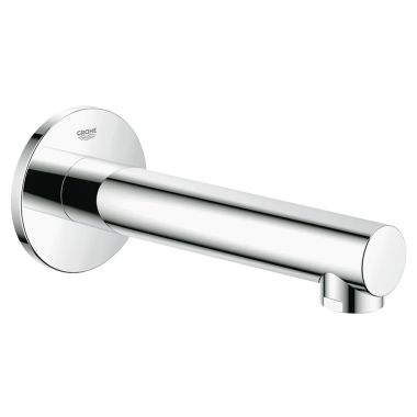 Click here to see Grohe 13274001 Grohe Concetto Non-Diverter Tub Spout, GROHE StarLight Chrome, Wall-Mount Single-Hole Installation, 6-11/16in Spout Reach - 13274001