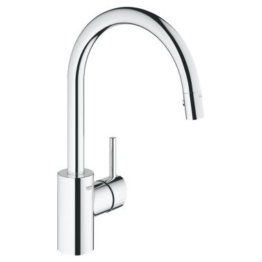 Click here to see Grohe 32665001 Grohe 32665001 Concetto Single-Handle Kitchen Faucet, Starlight Chrome