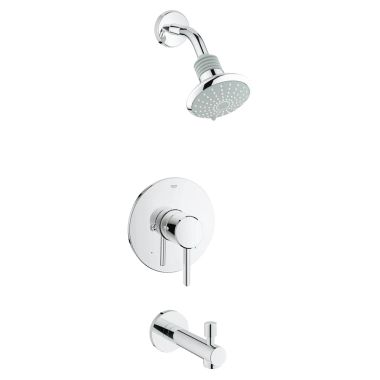 Click here to see Grohe 35009001 Grohe 35009001 Chrome Concetto Tub/Shower Trim Kit
