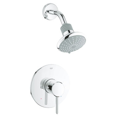 Click here to see Grohe 35010001 Grohe 35010001 Chrome Concetto Pressure-Balanced Shower Trim Kit