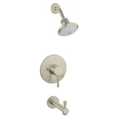 Click here to see Grohe 35009EN1 GROHE 35009EN1 Concetto Pressure Balance Valve Bathtub/ Shower Combo Faucet - Brushed Nickel  