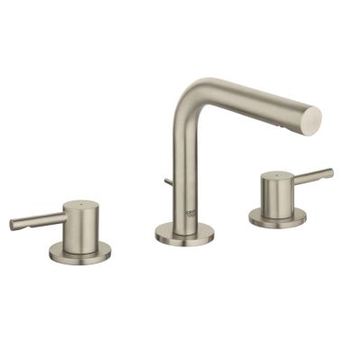 Click here to see Grohe 20297EN0 Grohe 20297EN0 Brushed Nickel Essence Two Handle Widespread Lavatory Faucet