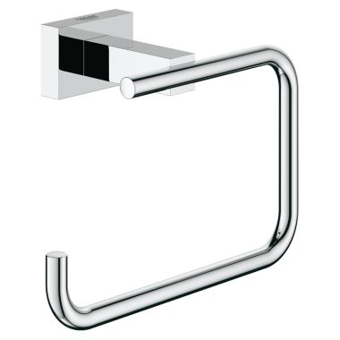Click here to see Grohe 40507000 GROHE 40507000 Essentials Cube Toilet Paper Holder - Starlight Chrome
