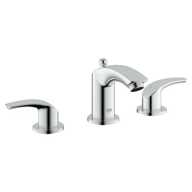 Click here to see Grohe 20294000 GROHE 20294000 Eurosmart Two Handle Widespread Lavatory Faucet - StarLight Chrome