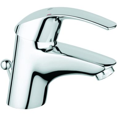 Click here to see Grohe 32642001 GROHE Eurosmart Single-HandleStarlight Chrome Lavatory Faucet with Pop-Up, 1.2 GPM, WaterSense Certified, Lever Handle - 32642001