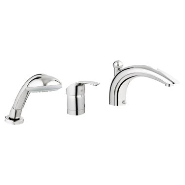 Click here to see Grohe 32644001 GROHE 32644001 Eurosmart Roman Tub Filler With Personal Hand Shower - Starlight Chrome