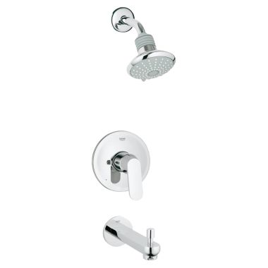 Click here to see Grohe 35019000 GROHE 35019000 Eurosmart Cosmopolitan Pressure-Balanced Tub/Shower Trim Kit - Chrome 