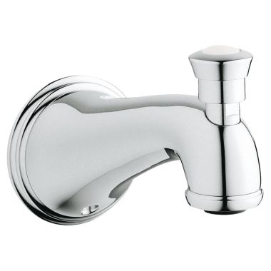 Click here to see Grohe 13610000 GROHE 13610BE0 Geneva Tub Spout with Diverter - Polished Nickel