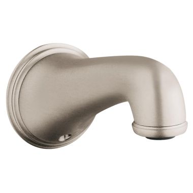 Click here to see Grohe 13612EN0 Grohe 13612EN0 Geneva Wall-Mount Non-Diverter Tub Spout, Brushed Nickel