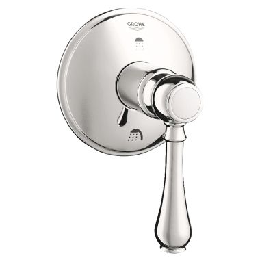 Click here to see Grohe 19220BE0 GROHE 19220BE0 Geneva Lever Handle 3 Port Diverter Trim - Polished Nickel