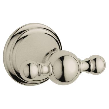 Click here to see Grohe 40155EN0 Grohe 40155EN0 Geneva Double Robe Hook, Brushed Nickel