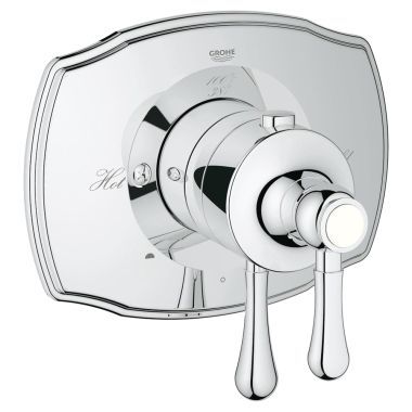 Click here to see Grohe 19825000 Grohe 19825000 Grohtherm 2000 Thermostatic 2-Function Valve Trim, Chrome