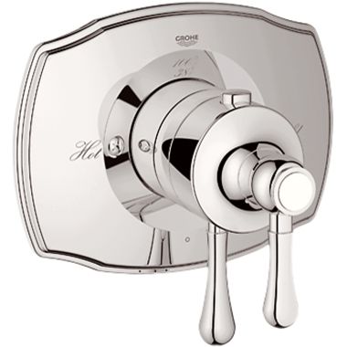 Click here to see Grohe 19822BE0 Grohe 19822BE0 Grohtherm 2000 Thermostatic 1-Function Valve Trim, Polished Nickel