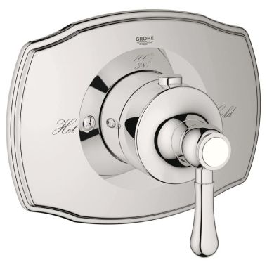 Click here to see Grohe 19839BE0 Grohe 19839BE0 GrohthermThermostatic Custom Shower Trim, Polished Nickel