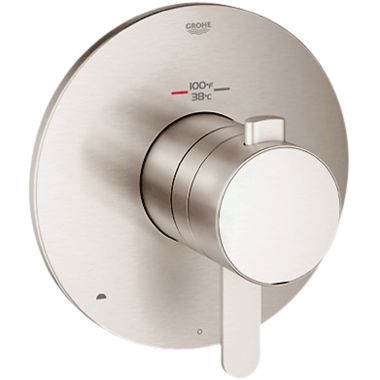 Click here to see Grohe 19878EN0 Grohe 19878EN0 Europlus Thermostatic 2-Function Trim, Brushed Nickel