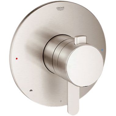 Click here to see Grohe 19881EN0 Grohe Grohflex Pressure Balance Single-Handle 2-Function Valve Trim, Lever Handle, Brushed Nickel - 19881EN0